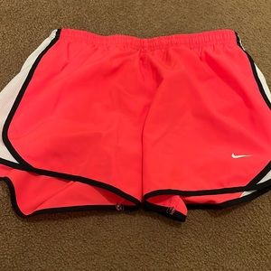 bright pink shorts size large nike